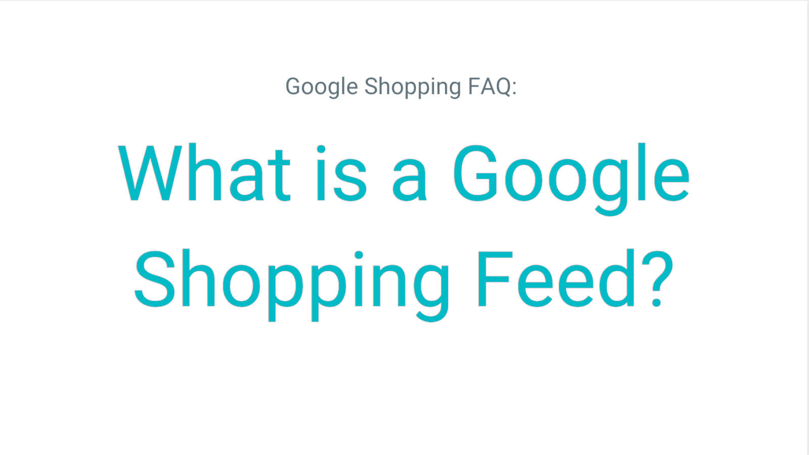 What Is A Google Shopping Feed Bidnamic